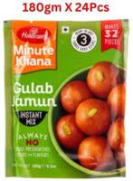 Haldirams Instant Mix Gulab Jamun, 180 Gm Pack Of 24 (UAE Delivery Only)