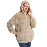 Adults' Nightwear Oversized Hoodie Blanket Wearable Blanket With Pocket Solid Color Onesie Pajamas Arctic Fleece Cosplay For Men's Women's Carnival Animal Sleepwear Cartoon miniinthebox - thumbnail