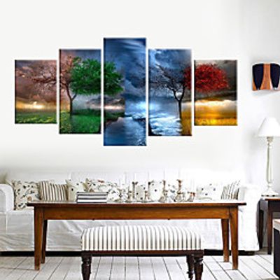 Wall Art Canvas Prints Painting Artwork Picture Landscape Tree  Home Decoration Decor Rolled Canvas No Frame Unframed Unstretched Lightinthebox