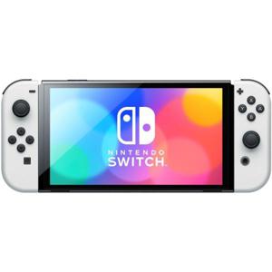 Nintendo Switch OLED Console (64GB) White | Middle East Version | 7" OLED Screen | Adjustable Stand | Wired LAN | Enhanced Audio | Joy-Con Controll...