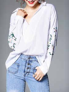 Floral Embroidery Women Blouses