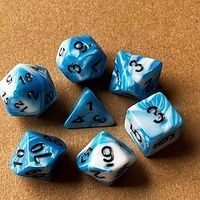 Two Color Multi Sided Dice Set With Seven Pieces And A Set Of Number Games That Can Be Combined Lightinthebox - thumbnail