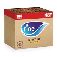 Fine Facial Tissues Cubic Spiritual Oud 100X2 Plies Dawn (Pack of 48)