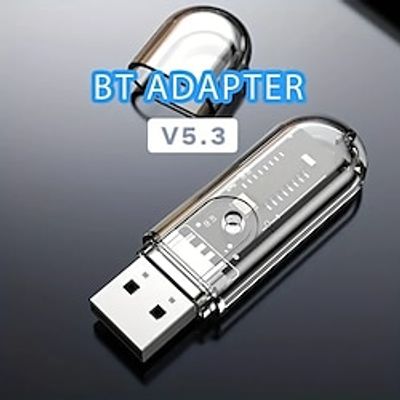 Wireless 5.3 Receiver Wireless Music Adapter Portable Car MP3 Player Audio Kit With Hands-Free Calling For Home Stereo Lightinthebox