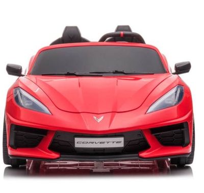 Megastar 12V Licensed Chevrolet Corvette C8 1 Seater Ride On Car For kids, Red- TR2203 - R (UAE Delivery Only)