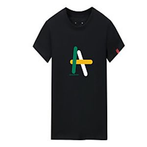Men's Unisex Tee T shirt Hot Stamping Graphic Prints Letter Plus Size Print Short Sleeve Casual Tops Cotton Basic Fashion Designer Big and Tall White Black Dark Gray miniinthebox