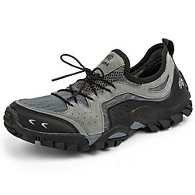 Men's Hiking Shoes Sneakers Anti-Slip Breathable Wearable Comfortable Hiking Outdoor Exercise Running Spring, Fall, Winter, Summer Grey khaki Green Lightinthebox