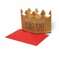 Legami Greeting Card - Large - King Crown - King (11.5 x 17 cm) - thumbnail