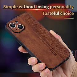 Phone Case For iPhone 15 Pro Max iPhone 14 13 12 11 Pro Max Plus Back Cover Ultra Thin Non-Yellowing Warm Retro TPU PU Leather Lightinthebox