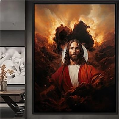 People Wall Art Canvas Jesus the Savior Prints and Posters Portrait Pictures Decorative Fabric Painting For Living Room Pictures No Frame miniinthebox