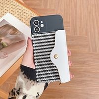 Phone Case For Samsung Galaxy Back Cover S22 Ultra Plus S21 FE S20 S10 S10 Plus Wallet Frosted with Wrist Strap Tile Geometric Pattern TPU PU Leather Lightinthebox - thumbnail
