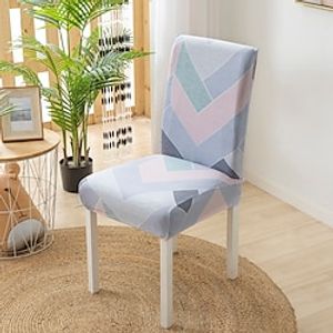 Dining Chair Cover Stretch Chair Seat Slipcover Suede Water Repellent Soft Plain Solid Color Durable Washable Furniture Protector For Dining Room Party miniinthebox