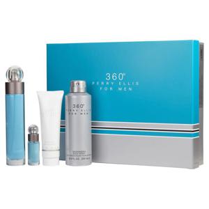 Perry Ellis 360° (M) Set Edt 100Ml + Body Spray 170G + Edt 7.5Ml + Sg 90Ml