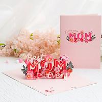 3D Stereoscopic Mother's Day Thank You Card with Paper Sculpture, Blessing, and Creative Gift for Women's Day Lightinthebox