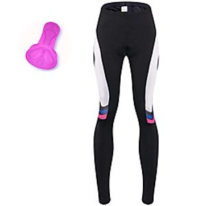 21Grams Women's Cycling Tights Summer Spandex Bike Tights Quick Dry Moisture Wicking Sports Stripes BlackWhite Mountain Bike MTB Road Bike Cycling Clothing Apparel Bike Wear  Stretchy  Athleisure Lightinthebox