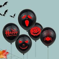 10 Styles 10Pcs/1Set Happy Halloween Party Decorations Funny Black Halloween Balloons Party Supply Home Decor Halloween Gift miniinthebox - thumbnail