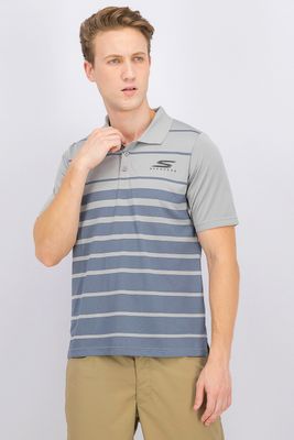 Mens Soboba Polo Shirt Grey Mens Soboba Polo Shirt Grey