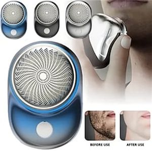 2023 New Powerful Storm Shaver for Men Mini Portable Electric Travel Shaver Rechargeable Wet and Dry Use Face Beard Razor Lightinthebox