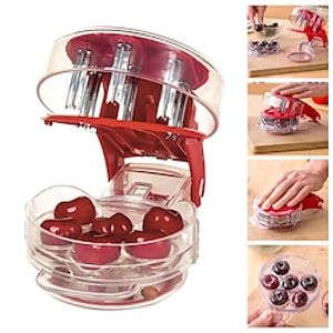 Cherry Pitter,Cherry Pitter Tool,Multifunction Cherries Corer Remover Tool for Make Fresh Dishes(Red) Lightinthebox