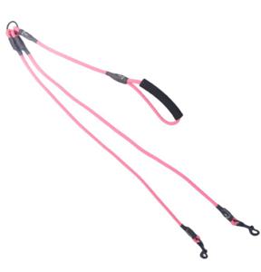 Helepet No Tangle Dual Dog Leash -L- 8mm*1200mm Pink