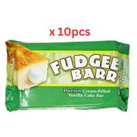 Fudgee Barr Durian Cake Bar - 400 Gm Pack Of 10 (UAE Delivery Only)