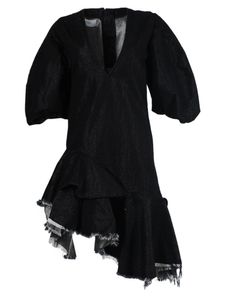 Asymmetric Hemline Denim Dress