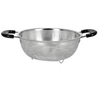 Royalford Stainless Steel Strainer Basket, Professional Colander For Food Fruit Vegetable & Pasta - Strainer With Heavy Duty Bakelite Handles & Self-Draining - RF5403