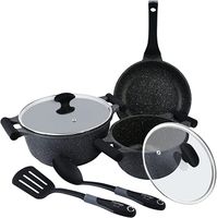 Prestige Essentials Granite 7 Piece Non-Stick Cast Aluminium Cookware Sets - PR80962