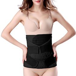 3 in 1 Postpartum Belly Wrap - Recovery Belly/Waist/Pelvis Belt Black Postpartum Belly Band Lightinthebox