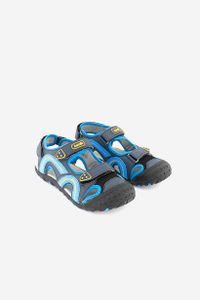 Kids Boys Seaturle Velcro Sandals  Blue