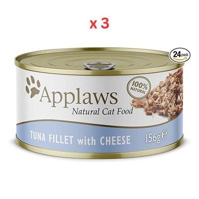 Applaws Cat Tuna with Cheese Wet Food Tin 156G (UAE Delivery Only) (Pack Of 3)