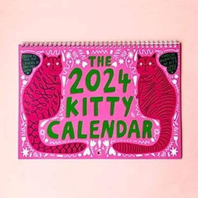 2024 Calendar KittyPaper Thick Smooth Funny Cats Calendar, Anti Fade Kitty Wall Calendar 2024, Hanging Cats Calendar, Kitty Monthly Calendar For Organizing  Planning Lightinthebox