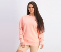 Womens Long Sleeve Embroidered Sweater  Coral - thumbnail