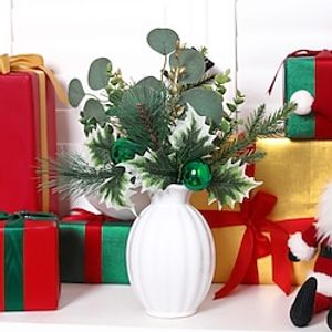 Christmas Decorative Products Simulation Pine Needle Ball Money Leaf Flower Bundle Suitable for Christmas Home Restaurant Commercial Center Hotel Party Scene Decoration miniinthebox