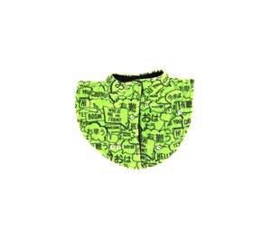 Baby Printed Bib  Green/Black