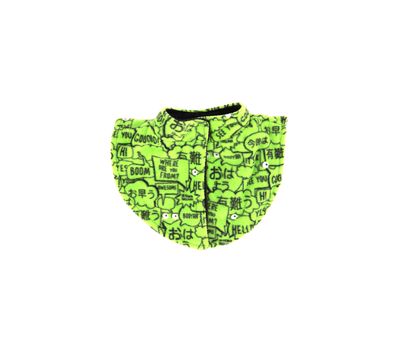 Baby Printed Bib  Green/Black