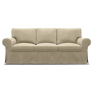 IKEA Ektorp 3 Seat Sofa Cover Cotton Twill Regular Fit With Piping Machine Washable miniinthebox