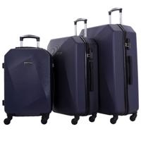 PARA JOHN PJTR3021 Hardside 3 Pcs Trolley Luggage Set, NAVY