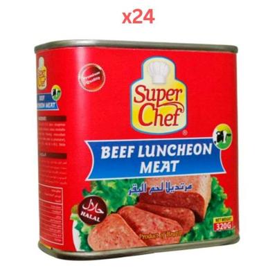 Super Chef Beef Luncheon Meat 320Gm (Pack Of 24)