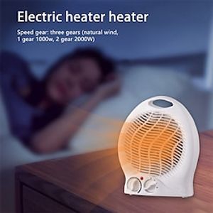 2000W Electric Fan Room Heater 220V Portable Low Consumption Air Electric Space Office Desk Bedroom Mini Heater For Foot Warmer Lightinthebox