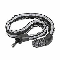 bike lock heavy duty security anti-theft bicycle chain lock with reflective strips,suitable for most items requiring protection (black) Lightinthebox - thumbnail