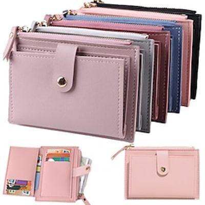 Men Women Fashion Solid Color Credit Card ID Card Multi-slot Card Holder Casual PU Leather Mini Coin Purse Wallet Case Pocket Lightinthebox Men Women Fashion Solid Color Credit Card ID Card Multi-slot Card Holder Casual PU Leather Mini Coin Purse Wallet Case Pocket Lightinthebox