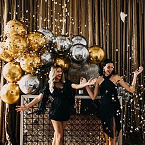 Aluminum Foil Balloons Festival Decorations Wedding Party Layouts Mirror-faced Round Rose Gold Lightinthebox