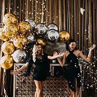 Aluminum Foil Balloons Festival Decorations Wedding Party Layouts Mirror-faced Round Rose Gold Lightinthebox - thumbnail