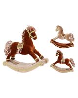 Homesmiths Christmas Rocking Horse Sequins Assorted 1 Piece