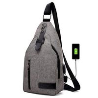 Multi-functional USB Charging Port Sling Bag Chest Bag