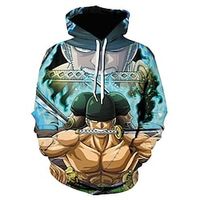 Inspired by One Piece Film: Red Roronoa Zoro Hoodie Cartoon Manga Anime Front Pocket Graphic Hoodie For Men's Women's Unisex Adults' 3D Print 100% Polyester Lightinthebox - thumbnail