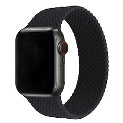Solo Loop Silicone Strap for Apple iWatch 49mm 45mm 44mm 42mm 41mm 40mm 38mm Ultra SE Series 8 7 6 5 4 3 2 1 Smart Watch Band Women Braided Stretchy Elastic Breathable Replacement  Wristband miniinthebox