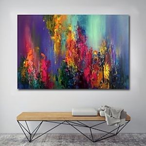 Wall Art Canvas Prints Painting Artwork Picture Abstract Knife PaintingBlue Landscape Home Decoration Decor Rolled Canvas No Frame Unframed Unstretched miniinthebox