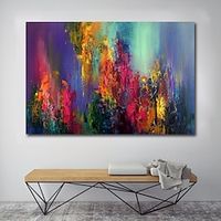 Wall Art Canvas Prints Painting Artwork Picture Abstract Knife PaintingBlue Landscape Home Decoration Decor Rolled Canvas No Frame Unframed Unstretched miniinthebox - thumbnail